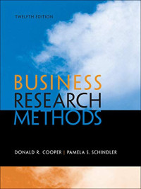 Business Reseach Methods 12th ed, (buku 3)