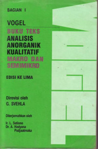 Analisis Anorganik Kualitatif