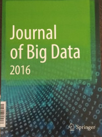 Image of Journal of Big Data Des2016 vol.3/no.1