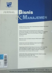 Jurnal Bisnis dan Manajeman Mar2015 vol.16/no.1