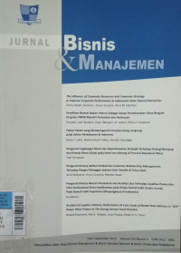 Jurnal Bisnis dan Manajeman  Sep2015 vol.16/no.2