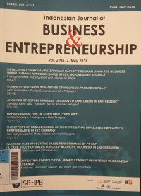 Jurnal indonesia journal of BUSINESS & ENTERPRENEURSHIP vol.1 no.2 may 2015