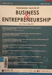 Jurnal indonesia journal of BUSINESS & ENTERPRENEURSHIP vol.3 May 2017 no.2