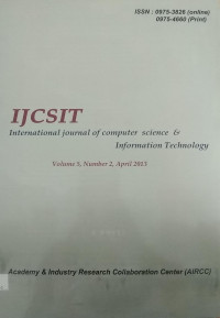 Image of Jurnal International journal of computer science & information technology   Apr2013 Vol.5/No2