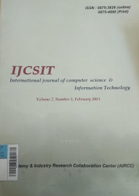 Image of Jurnal Internasional Journal of Computer Science & Infomation Technology  Feb2015 Vol.7/No.1