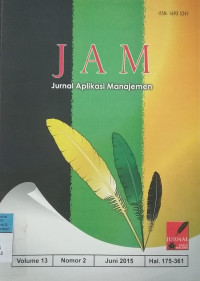 Jurnal Aplikasi Manajeman Jun2015 vol.13/no.2