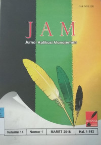 Jurnal Aplikasi Manajeman Mar2016 vol.14/no.1