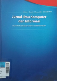Image of Jurnal Ilmu komputer dan informasi Feb2015 Vol.8/No.1