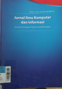 Image of Jurnal Ilmu Komputer dan Informasi June2018 vol.11/No.2