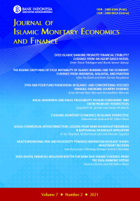 Journal of Islamic Monetary Economics and Finance  Vol 7 No 2 (2021)