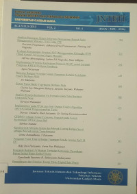 Image of JURNAL NASIONAL TEKNIK ELEKTRO DAN TEKNOLOGI INFORMASI VOL.2 NO.3 AGUSTUS 2013