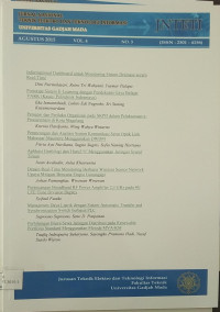 Image of JURNAL NASIONAL TEKNIK ELEKTRO DAN TEKNOLOGI INFORMASI VOL.4 NO.3 AGUS 2015