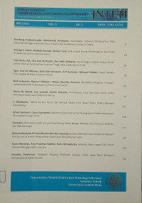 Image of JURNAL NASIONAL TEKNIK ELEKTRO DAN TEKNOLOGI INFORMASI VOL.5 NO.2 MEI 2016