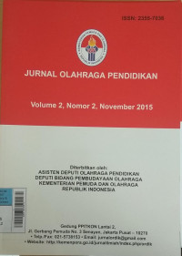 Jurnal Olahraga Pendidikan  Nov2015 Vol.2/No.2