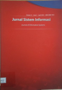 Image of Jurnal Sistem Informasi Vol 11 No 1 April 2015