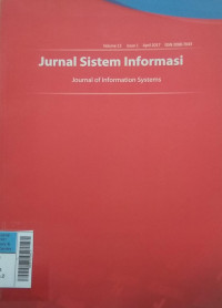 Image of Jurnal Sistem Informasi April2017 Vol.13/No.1 1