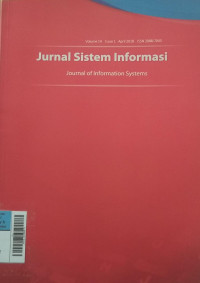 Image of Jurnal Sistem Informasi April2018 Vol.14/No.1 1