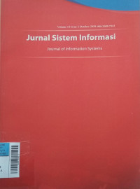 Image of Jurnal Sistem Informasi Oct2018 Vol.14/No.1