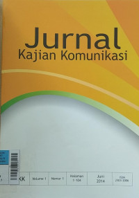 Image of Jurnal Kajian Komunikasi JUN 2014 vOL.1/NO.1