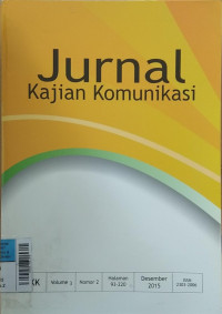 Image of Jurnal Kajian Komunikasi  Des 2015 Vol.3/No.2
