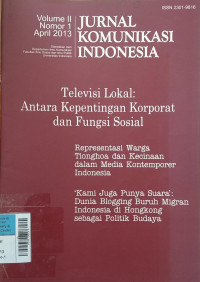 Jurnal Komunikasi Indonesia Apr2013 Vol.2/No.1
