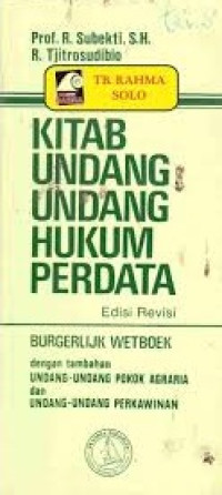 KITAB UNDANG UNDANG HUKUM PERDANA