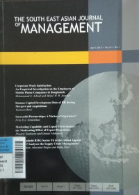 The South East Asian Journal of Management Apr2010 vol.4/no.1
