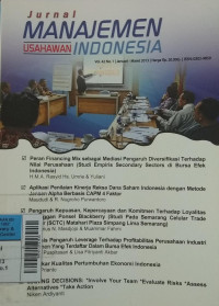Jurnal Management Usahawan Indonesia Mar2013 vol.42/no.1