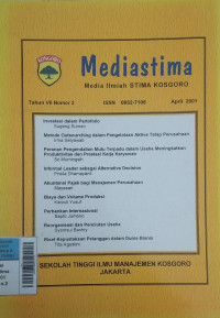 Jurnal Mediastima Apr2001 Vol.7/No.2