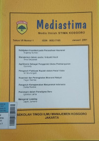Jurnal Mediastima Jan2001 Vol.7/No.1