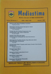 Jurnal Mediastima Jan2002 Vol.8/No.1