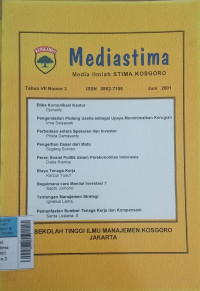 Jurnal Mediastima Juni2001 Vol.7/No.3