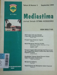 Jurnal Mediastima Sep2005 Vol.11/No.3