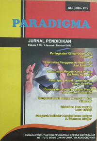 Jurnal Paradigma Jan-feb 2012 Vol.1/No.1