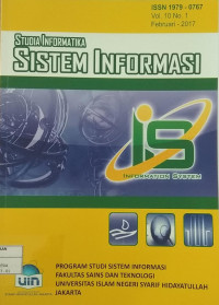 Jurnal Studia Informatika Sistem Informasi Feb2017 Vol.10/No.1 1