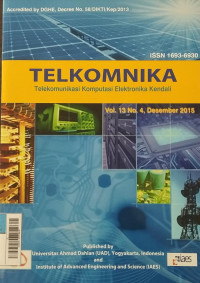 JURNAL TELKOMNIKA  Des 2015 vol.13/no.4