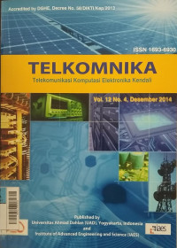 JURNAL TELKOMNIKA  Des 2014 Vol.12/No.4