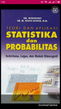 Teori dan Aplikasi Statistika dan Probabilitas