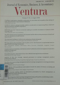 Image of Journal of Economics, Business, & Accountancy Ventura Aug2014 vol.17/no.2
