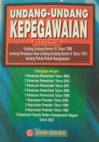 Undang-undang Kepegawaian Lengkap