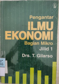 Pengantar Ilmu Ekonomi : Bagian Mikro
