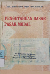 Pengetahuan Dasar Pasar Modal