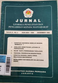Jurnal Lembaga Penelitian dan Pengabdian Kepada Masyarakat Tahun. IV No. 2