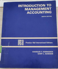 Introduction To Management Accounting