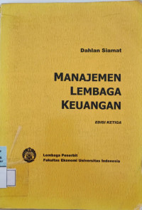 Manajemen  Lembaga Keuangan