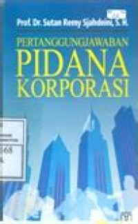 Pertanggungjawaban Pidana Korporasi