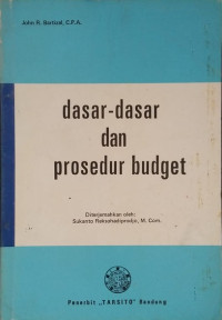 Dasar dasar dan prosedur budger