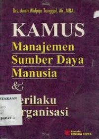 KAMUS MENEJEMAN SUMBER DAYA MANUSIA & DAN PERTILAKU
