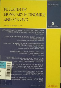 BULLETIN OF MONETARY ECONOMICS AND BANKING 2020 Vol.23/No.1